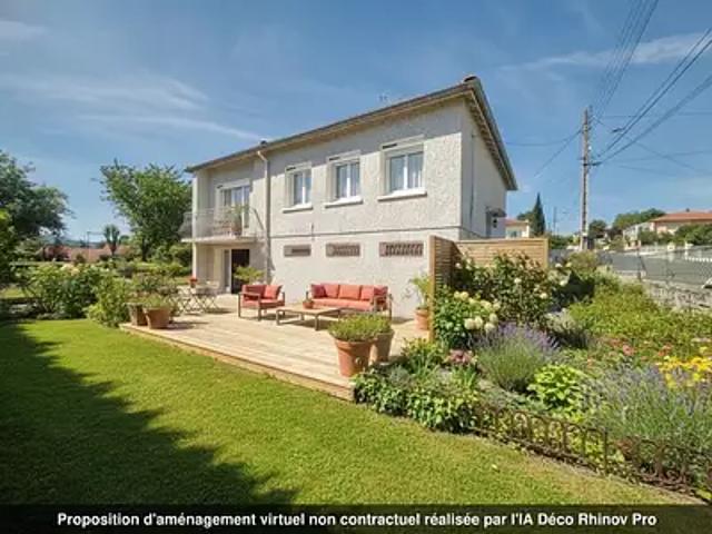Unieux 42240 Achat / Vente maison 5 pièces t5 jardin balcon