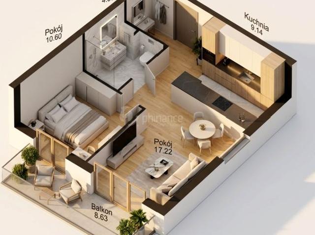 Unii Lubelskiej 49,66 m², Poznań