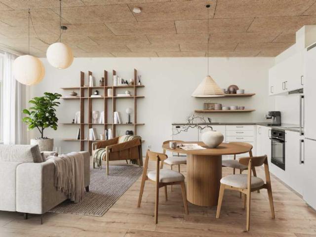 Unikke etplans huse med egen p plads