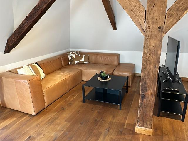 Unique Loft Style Penthouse in a Historic Timber Framed House