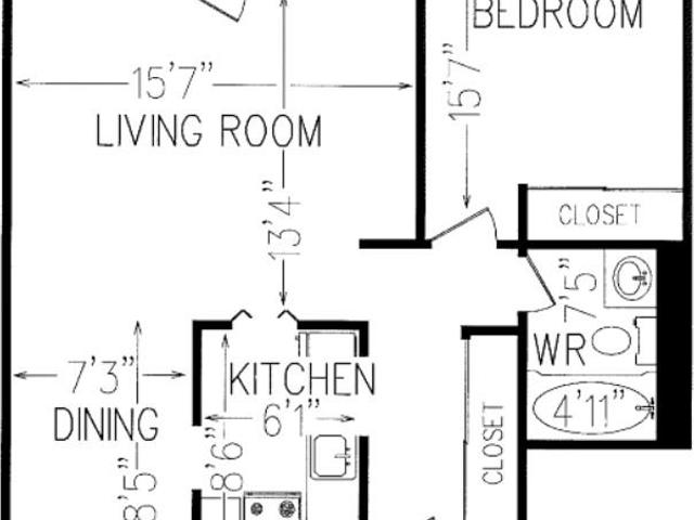 Upper Canada Court, West 1 Bedroom Apartment for Rent at 110 Erskine Ave, Toronto, ON M4P 1Y4 North Toronto