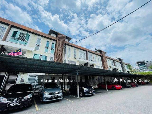 UPPER LEVEL, PARTIALLY FURNISHED, GATED & GUARDED | TAMAN SABHA IMPIAN, 1 1/2 STOREY TOWNHOUSE KAJANG