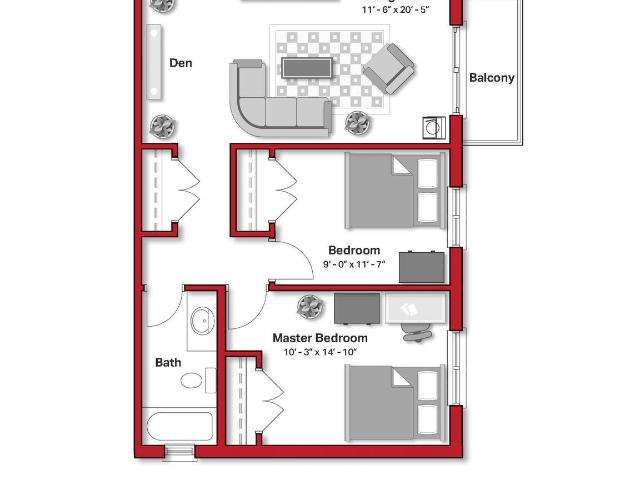 Uptown Apartments Apartment 2 Bedroom Ground Lvl [object Promise] for Rent