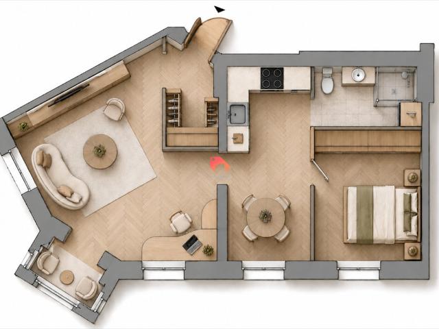 Urokliwe 54 m² w odrestaurowanej kamienicy z 1894 r