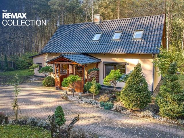 Urokliwy dom 120 m² w lesie, pełne umeblowanie, ogród 1600 m²