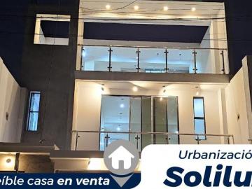 URB. SOLILUZ INCREÍBLE CASA DE ESTRENO EN PRE VENTA
