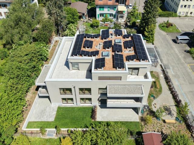 Urban leben, entspannt wohnen: moderne 4.5 Zimmer Gartenwohnung