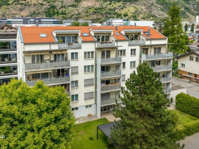 Urbanes Wohnen mit grosszügigem Balkon nur wenige Schritte vom Bahnhof Visp entfernt