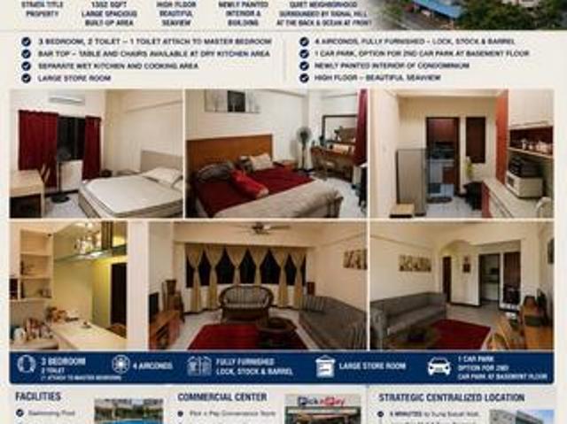 Urgent Sale BMV Likas Square condo High floor Seaview STRATA TITLE