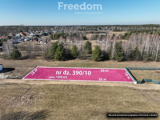 Uzbrojona działka 1000 m2 z pozwoleniem na budowę
