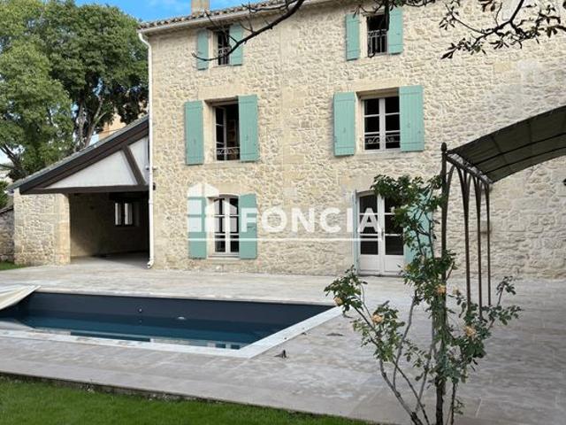 Uzès à pied Mas d'exception du XVIIIe entièrement rénové de 300 m² sur parc de 2500 m²