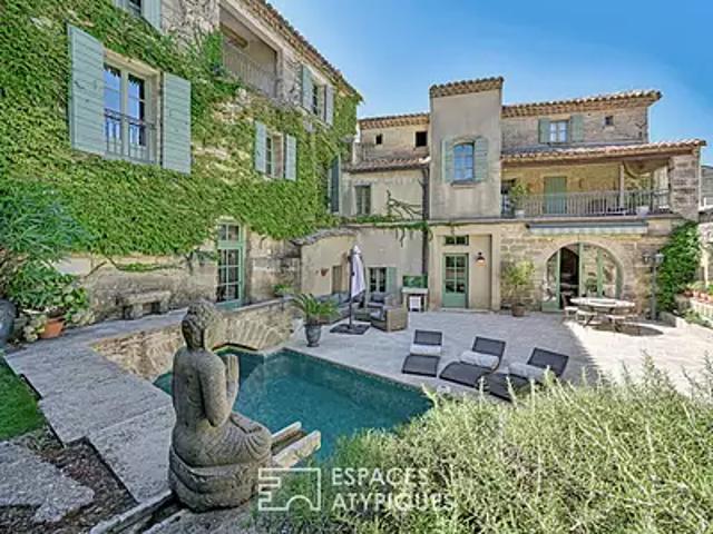 Uzès 30700 Achat / Vente maison 10 pièces t10 piscine terrasse