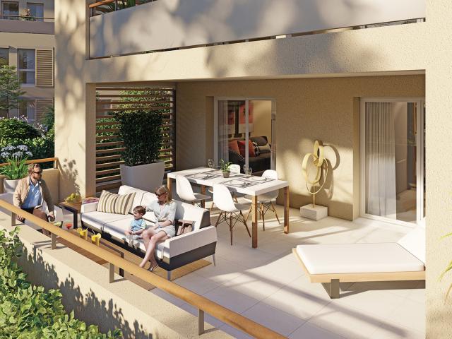 UZES 30 Bel appartement T3 de 66 m² avec 2 balcons et garage en sous sol