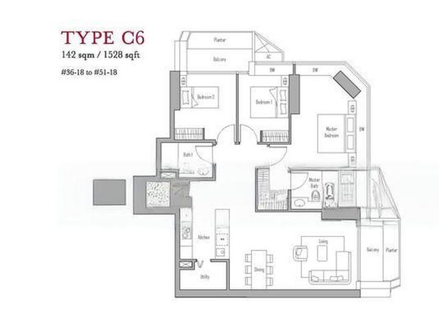 V On Shenton D1, Apartment