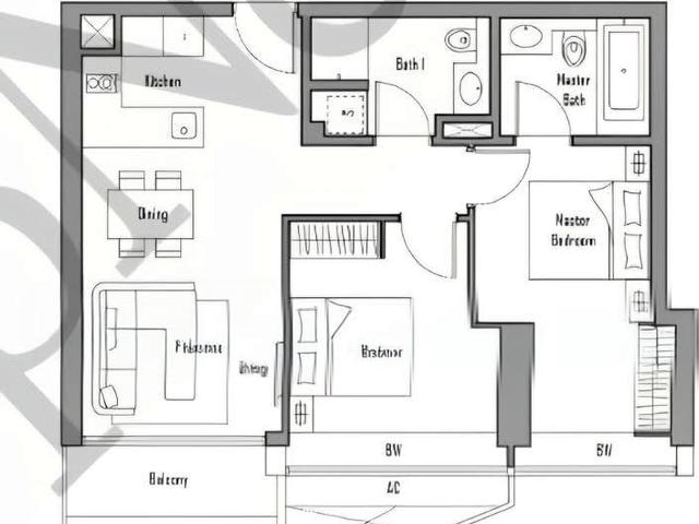 V On Shenton D1, Apartment