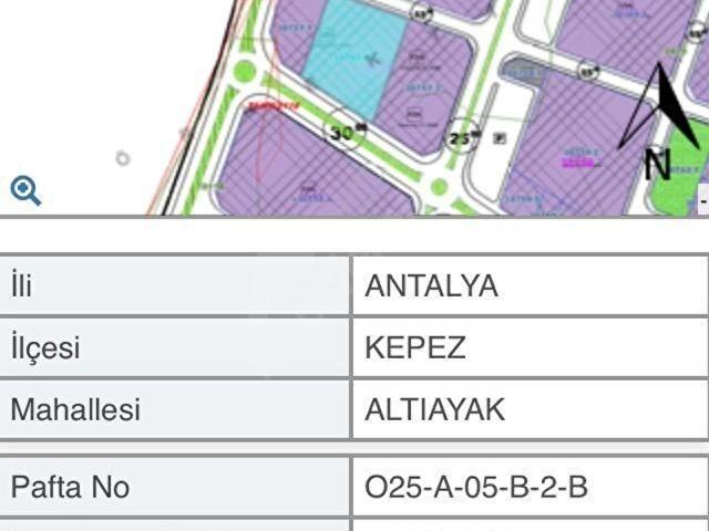 V.ALTIAYAK'TA İMARLI MOR TİCARİ 4283 m2 SATILIK SANAYİ ARSASI