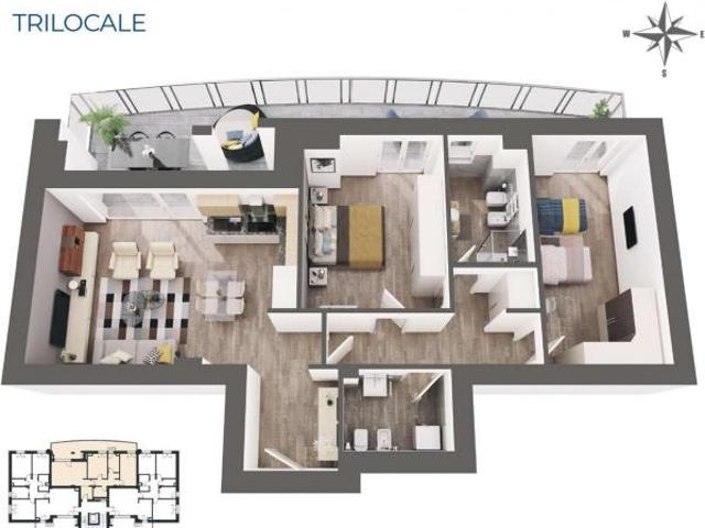 VA0147 CARPI MORBIDINA PRIMO PIANO TRILOCALE CLASSE A