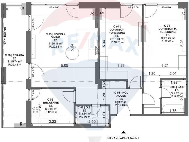 Vanzare apartament cu 3 camere dezvoltator