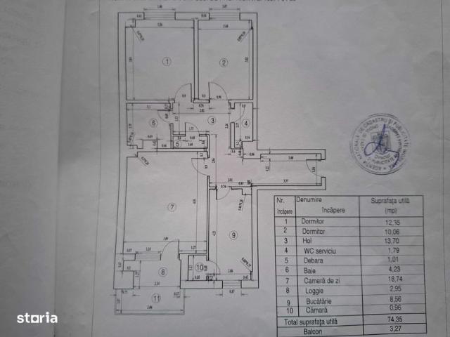 Vand apartament 3 camere