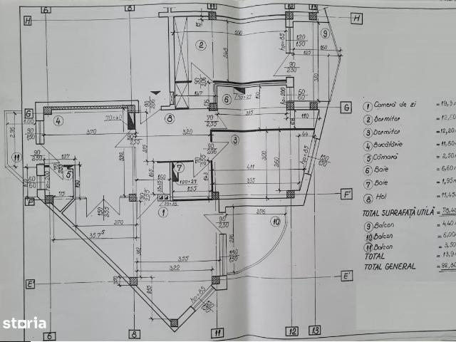 Vând apartament 3 camere decomandate, Ultracentral Hunedoara