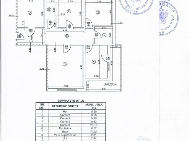 4 camere, apartament de vanzare Neamt judet, Roman 7790 •