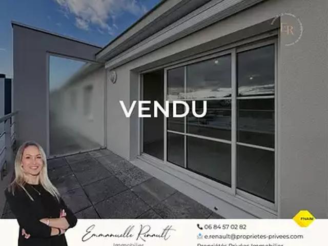 Vannes 56000 Achat / Vente appartement 3 pièces t3 au dernier étage balcon