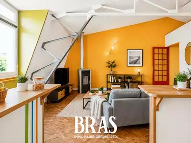 Vannes 56000 Achat / Vente appartement 3 pièces t3 au dernier étage cave