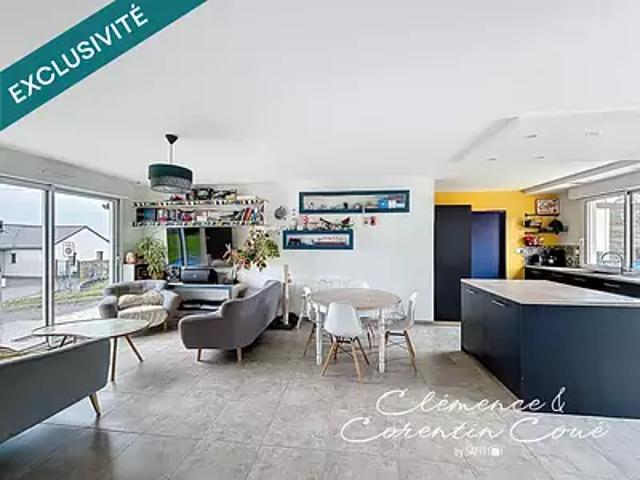 Val d'Erdre Auxence 49370 Achat / Vente maison 4 pièces t4 terrasse parking