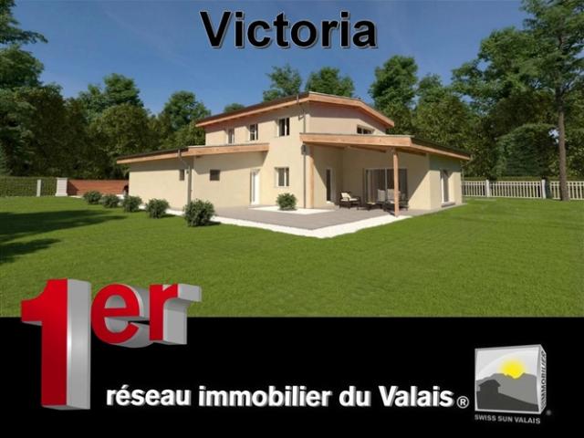 VALAIS / Ich bin VICTORIA Wunderschöne Villa zum Bau von 5,5 Stück von 232 m² zum Verkauf