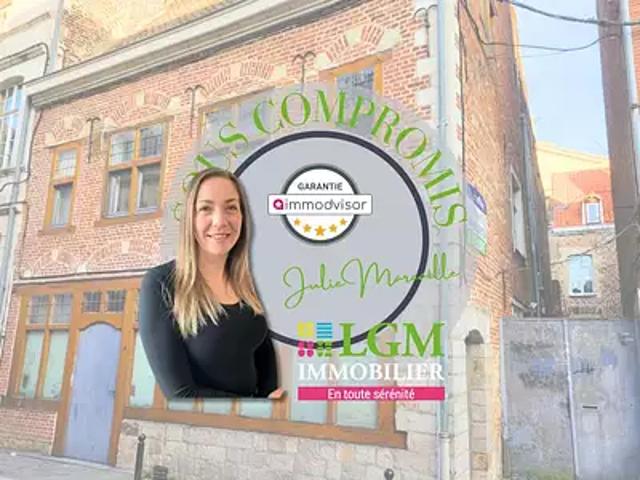 Valenciennes 59300 Achat / Vente maison 4 pièces t4 terrasse cave