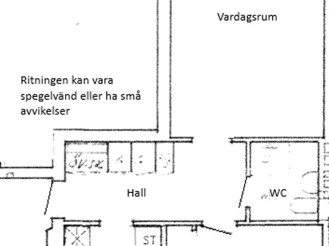 Välkommen till 2 rum och kök på första våningen på populära Vasagatan i Nybro!