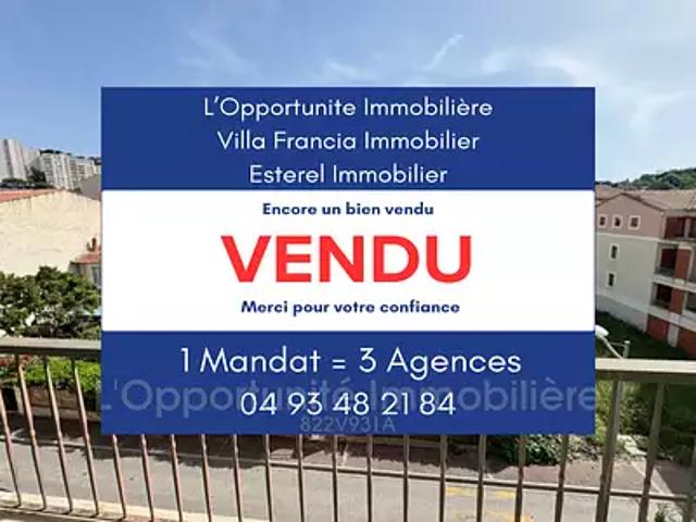 Vallauris 06220 Achat / Vente appartement 3 pièces t3 terrasse