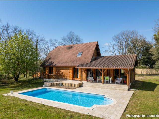 Vallée de la Dordogne, maison contemporaine 3 chambres, pisc. 101m² Carlux
