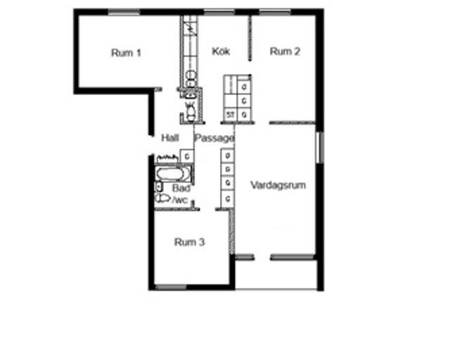 Vallonvägen, 89 m2, 4 rum, 8 500 kr, Skultuna, Västmanland