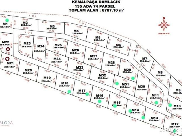 Valora'dan Kemalpaşa Damlacıkta 720 m2 Satılık Arsa