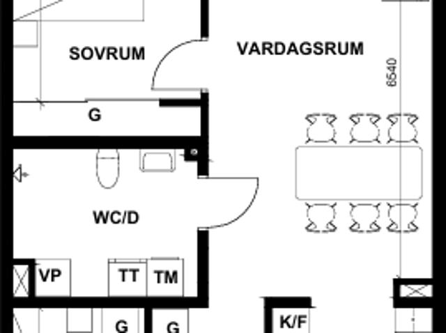Välplanerad 3 rok med uteplats i markplan! 69 m² 10 938 kr