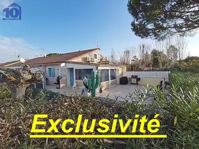 Valras Plage 34350 Achat / Vente maison 3 pièces t3 piscine terrasse