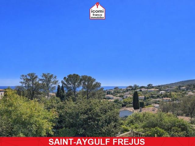 VAR saint aygulf 83370 A VENDRE VILLA T8 DIVISEE EN UN T3 ET UN T4 TERRAIN 1100M² PISCINE CALME AUCUN VIS A VIS PICINE VUE MER COUP DE COEUR RARE