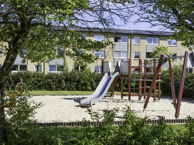 Varieret boligområde med mange fællesfaciliteter