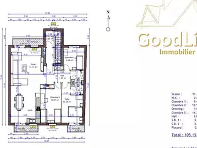Varreddes 77910 Achat / Vente appartement 4 pièces t4