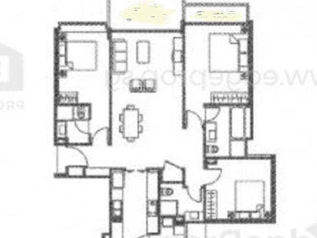 Varsity Park Condominium For Rent, $6,700, 3 Bed 3 Bath 1,399 sqft $4.79 psf