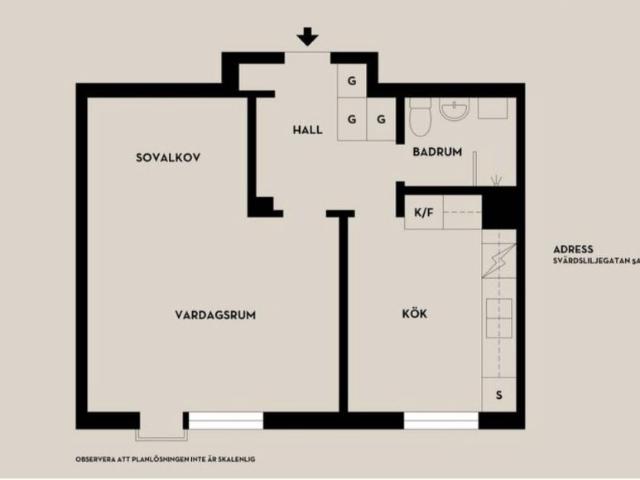 Västerås 1.5rok tillsv 6.900kr/mån 42 m² 6 900 kr