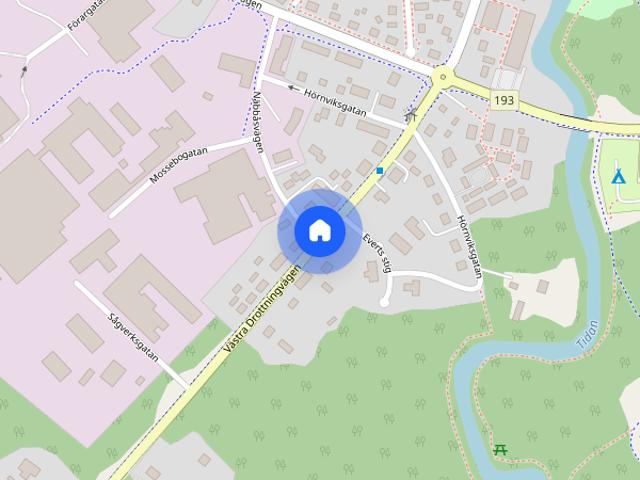 Västra Drottningvägen, Tidaholm