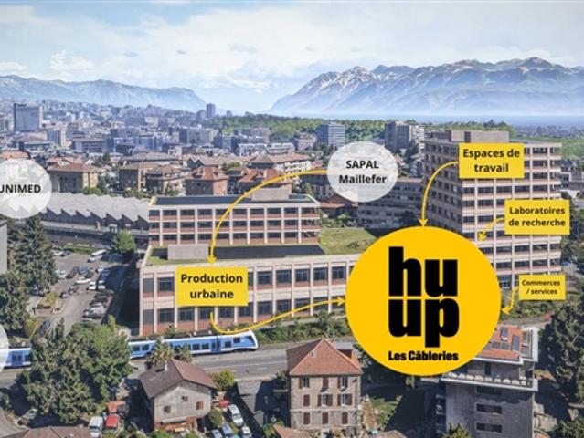 Vaud bureaux, 4 plateaux de 750 m2 encore à louer Minergie au pied métro M1 et Gare CFF