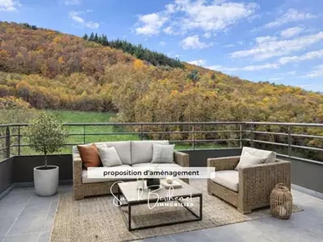 Vaugneray 69670 Achat / Vente appartement 4 pièces t4 terrasse cave