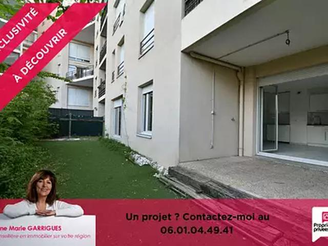 Vaulx en Velin 69120 Achat / Vente appartement 3 pièces t3 jardin terrasse
