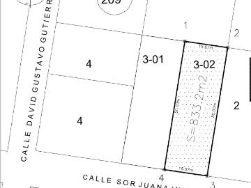 VENTA TERRENO EN LA COL. DOCTORES CANCUN DE 833 M2