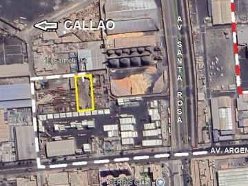 VENTA TERRENO INDUSTRIAL DE 2625 MT2 A 1 CDRA AV. ARGENTINA CALLAO A $405 X MT2