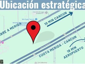 Venta Terreno, $21.5 MDP, Carretera Cancún Mérida. Ejido V. Bonfil