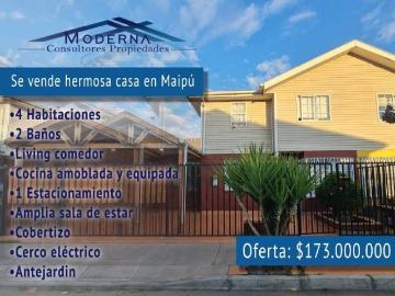 Venta casa maipú herquehue 512 santa maría de maipú